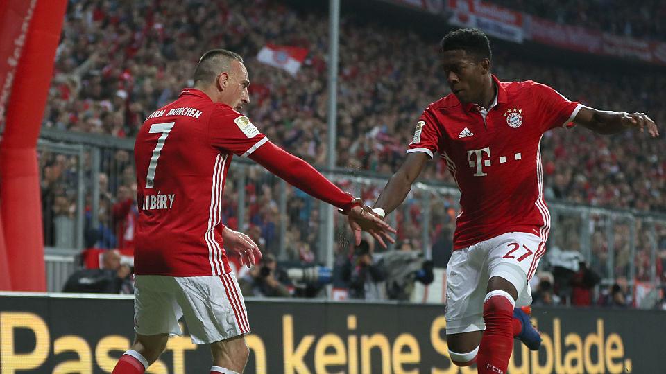 Franck Ribery bawa Bayern Munchen unggul 1-0 di babak pertama kontra Hertha Berlin. - INDOSPORT